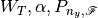 W_T, \alpha, P_{n_y, {\mathscr F}}