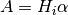 A = H_i\alpha